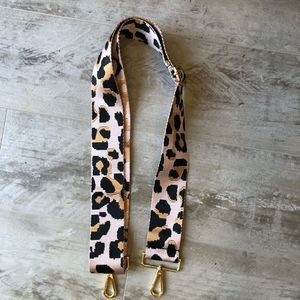 Pink Animal Print Guitar Strap